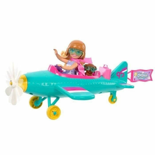 Păpușă Barbie CHELSEA ET SON AVION-0