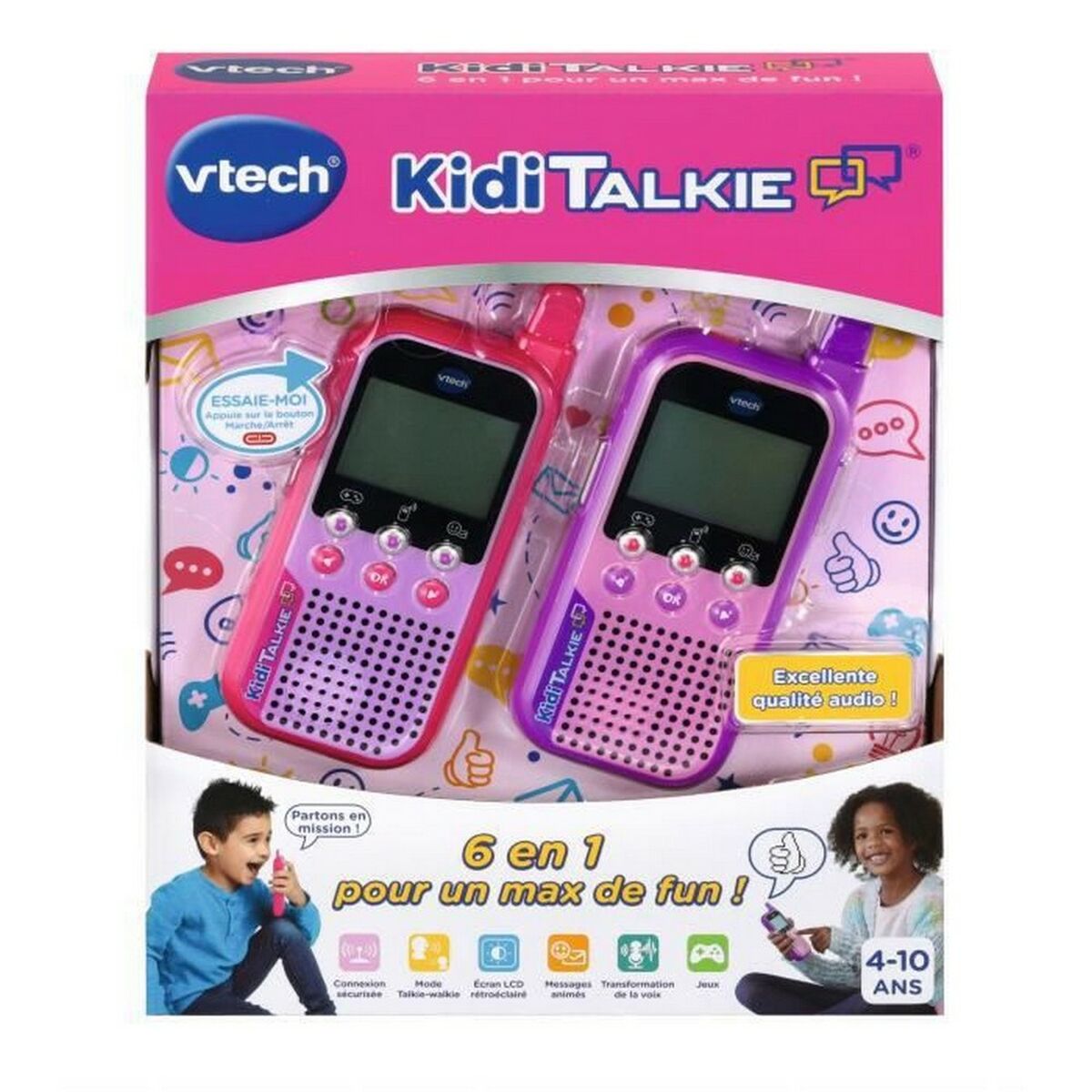 Walkie-Talkie Vtech Kidi Talkie Fioletowy Różowy-1