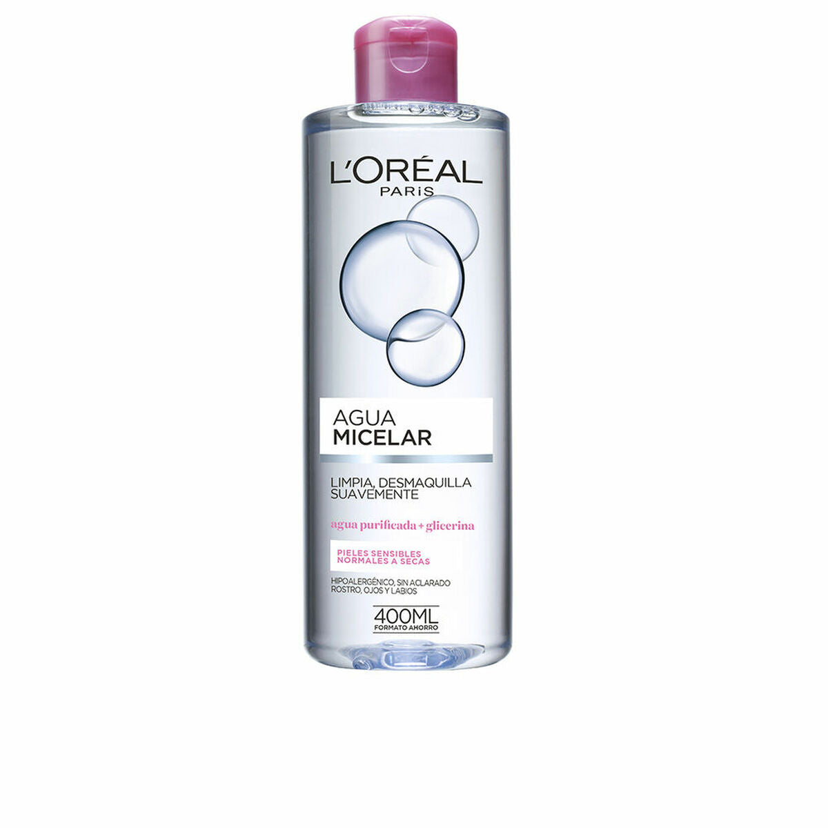 Make Up Remover Micellar Water L'Oreal Make Up Agua Micelar Suave Sensitive skin 400 ml-0