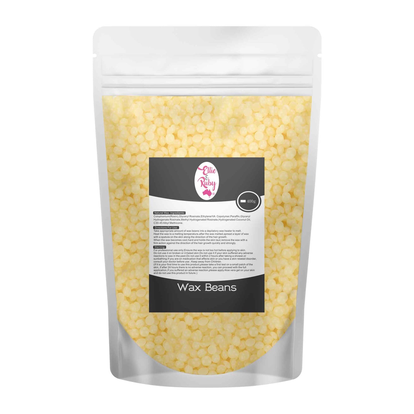 400g Hard Wax Beans - Brazilian Waxing Beads Bag Stripless Bikini Hair Removal-4