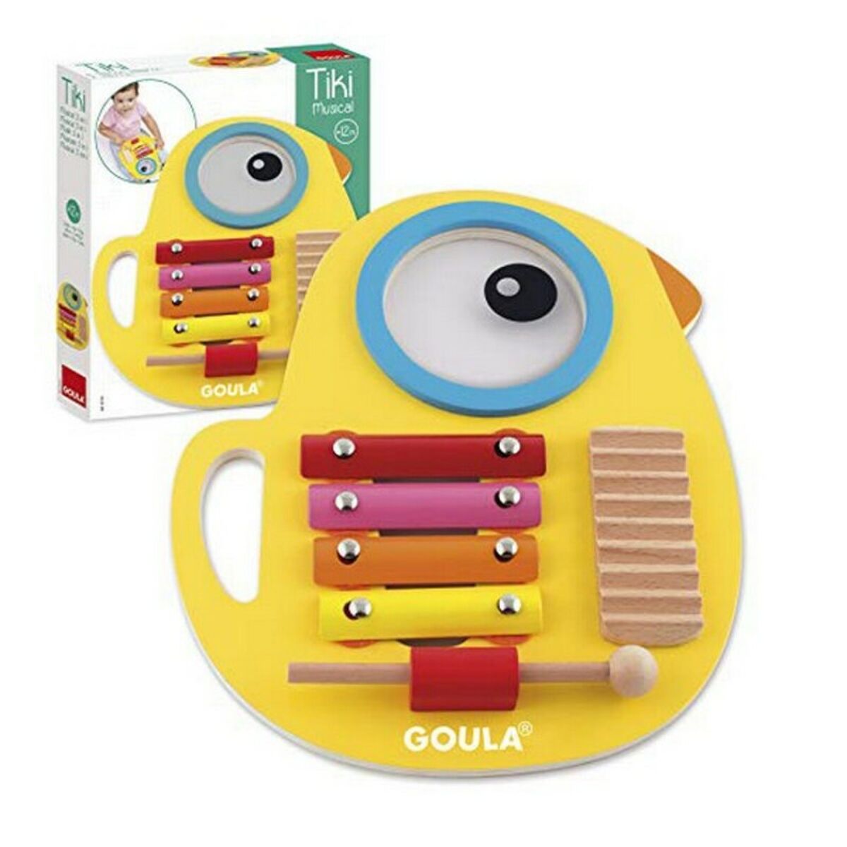 Brinquedo musical Goula D53132 Amarelo Madeira-0