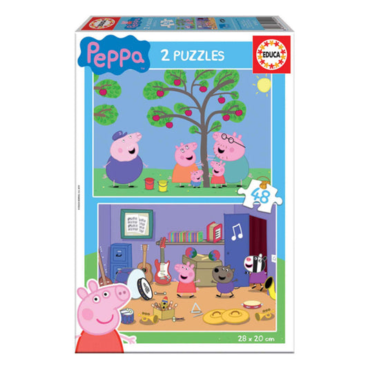 Child's Puzzle Educa Peppa Pig (2 x 48 pcs)-0