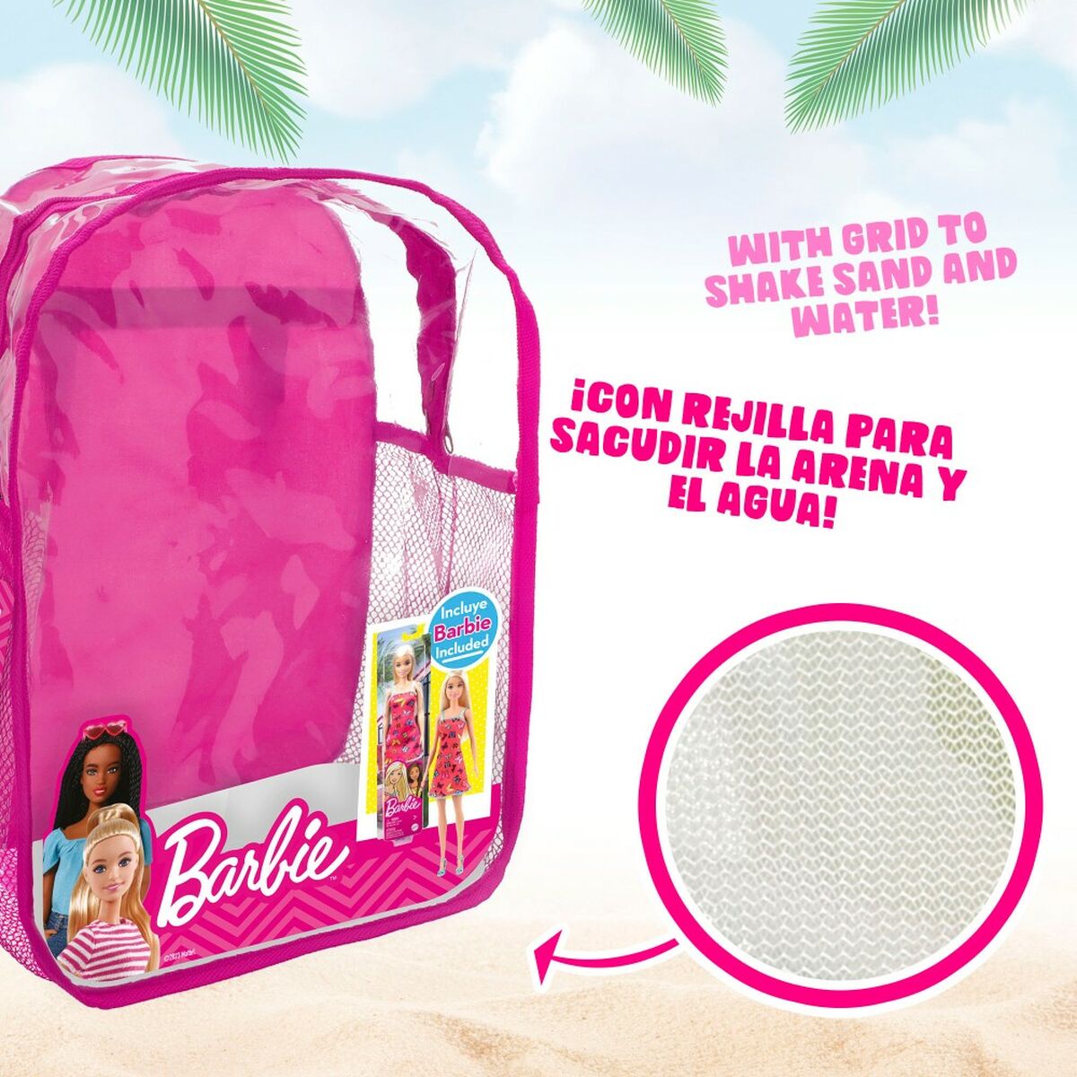 Rantalelusetti Barbie 8 Kappaletta 18 x 16 x 18 cm-3