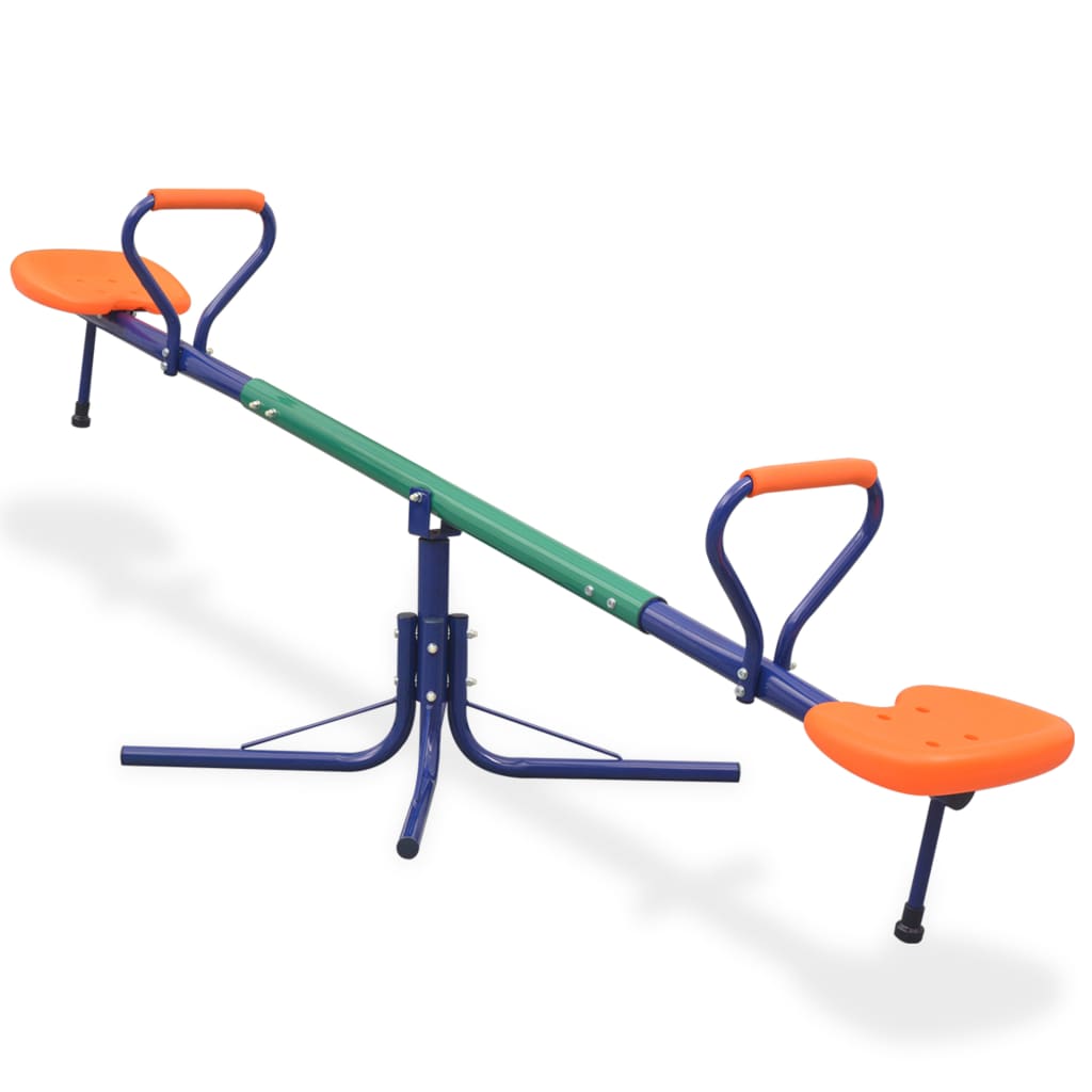 vidaXL 360-Degree Rotating Seesaw Orange-0