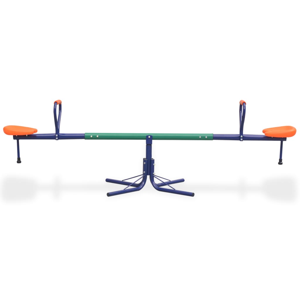 vidaXL 360-Degree Rotating Seesaw Orange-1