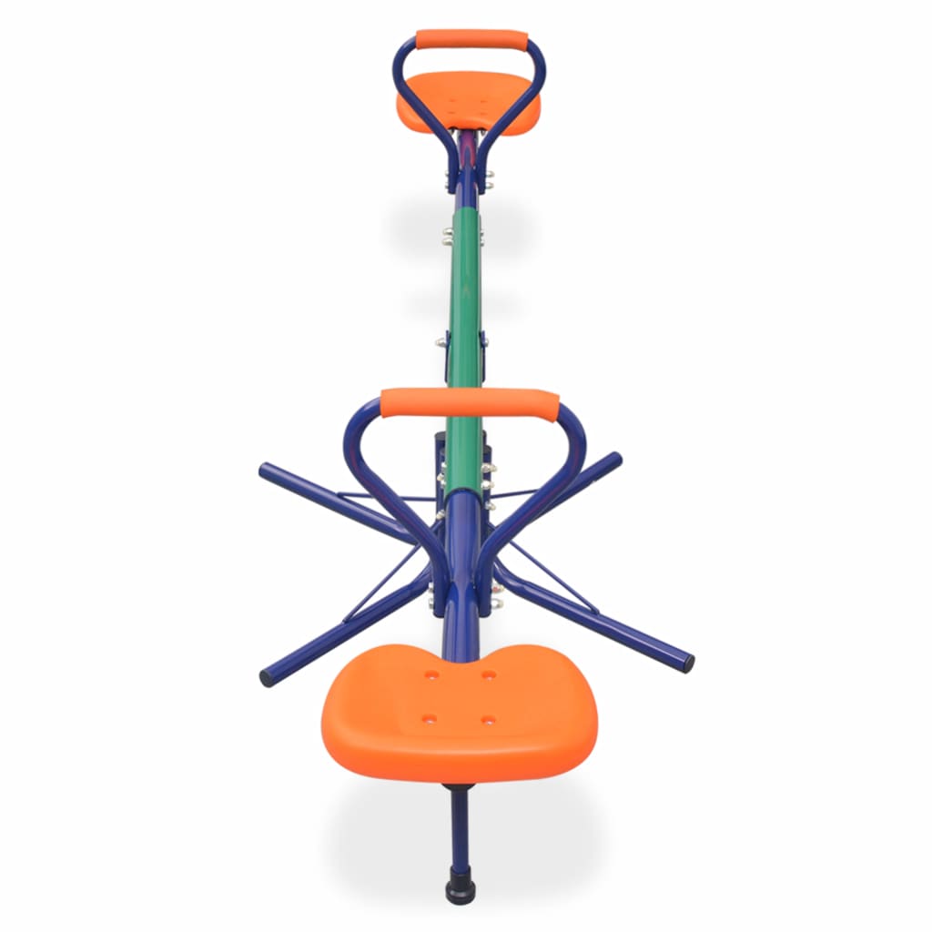 vidaXL 360-Degree Rotating Seesaw Orange-2