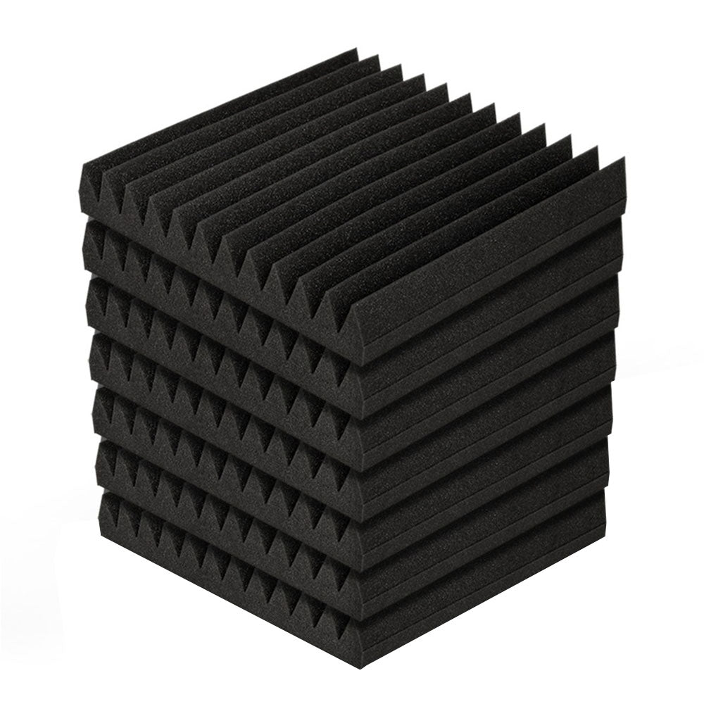 Alpha 20pcs Acoustic Foam Panels Tiles Studio Sound Absorbtion Wedge 30X30CM-0