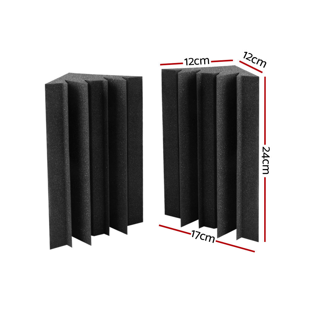 Alpha 40pcs Studio Acoustic Foam Corner Bass Trap Sound Absorption Treatment-1