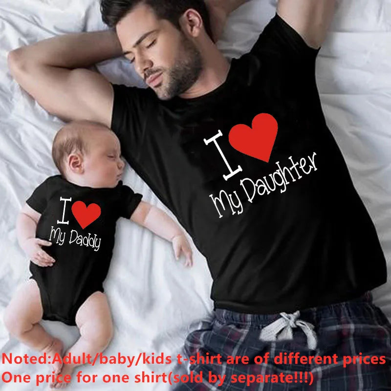 Family Matching Clothes Fashion Big Little Man Tshirt Daddy And Me Outfits Father Son Dad Baby Boy Kids Summer Clothing Brothers