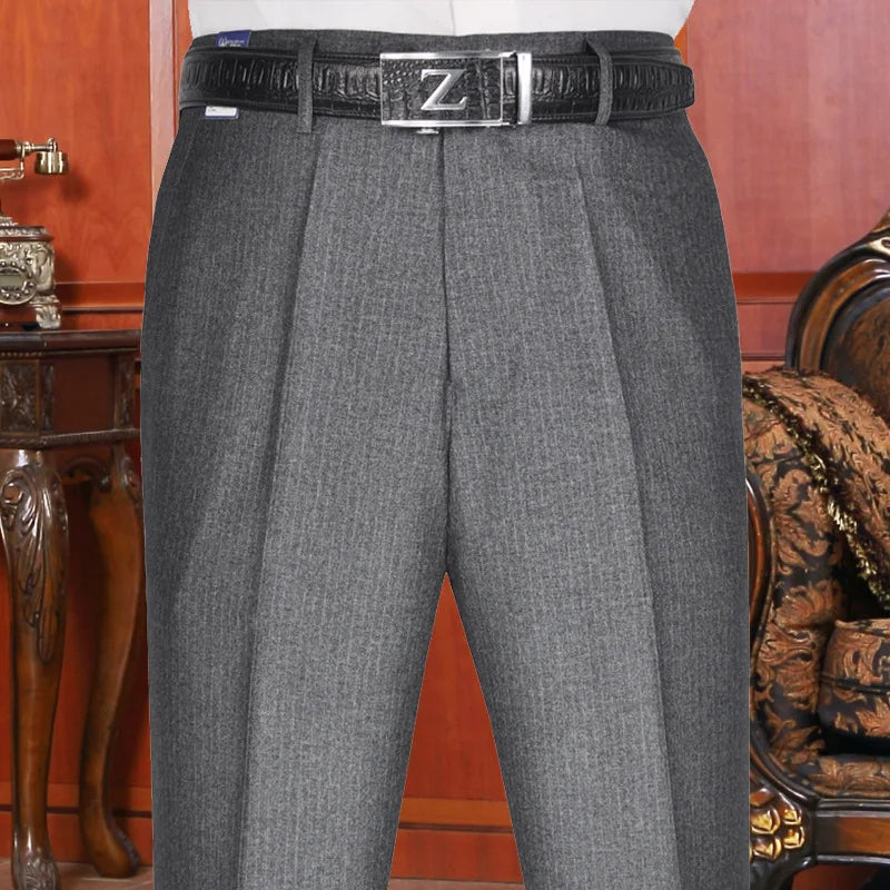 Men's pants Men Pantalones Overweight Pants Business Men's clothing Black Largo Checked Trousers For Men Suit Pants Oversized