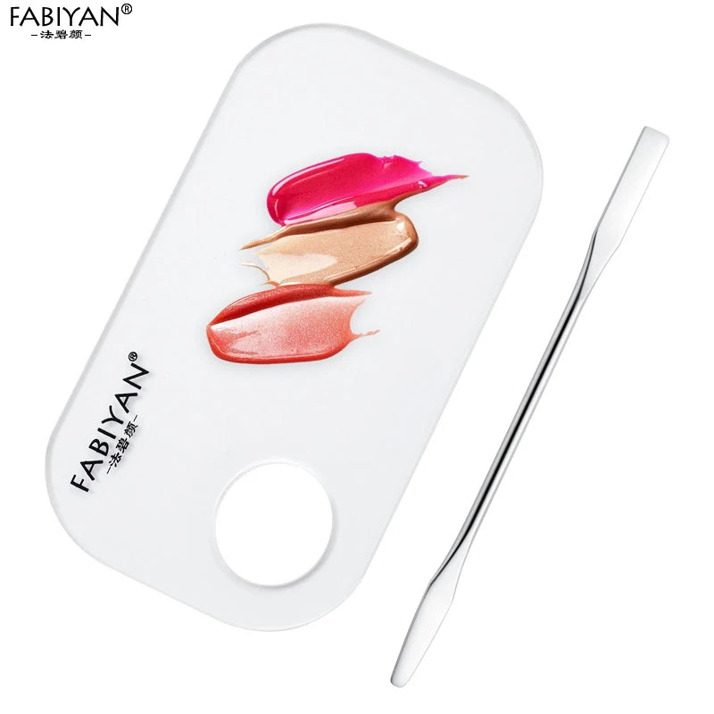 Acrylic Palette Spatula Rod Gel Foundation Eye shadow Mixing Cream Pigments Stainless Cosmetic Makeup Nail Art Manicure Tool set