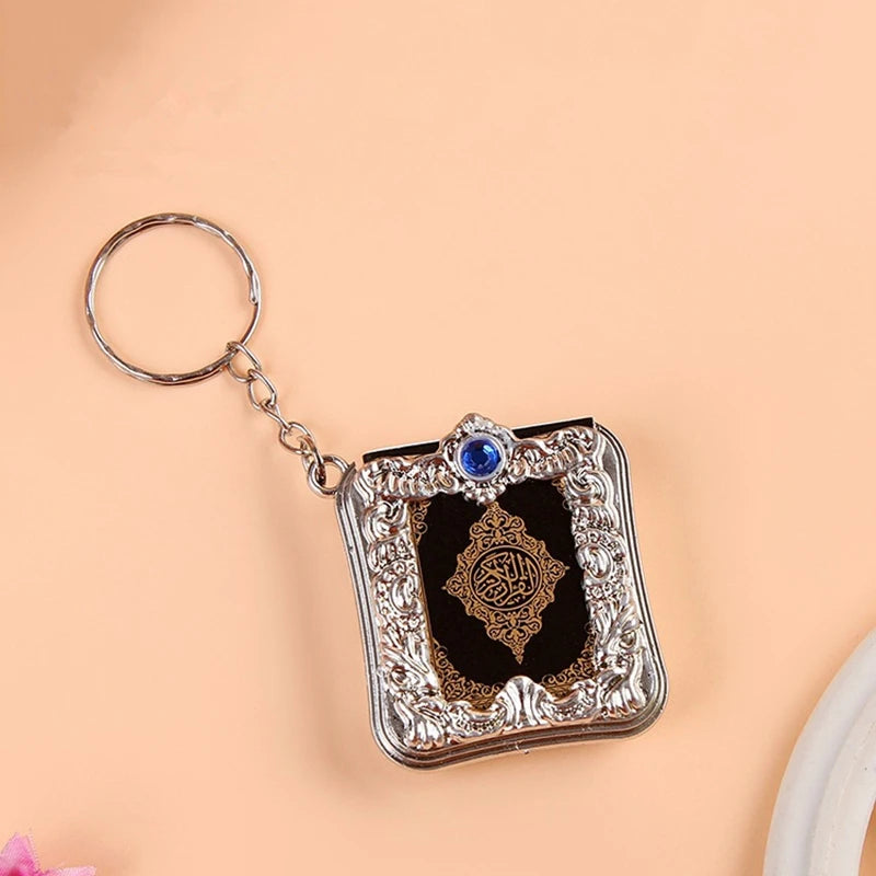 Mini Ark Quran Book Real Paper Can Read Koran Pendant Muslim Islamic Keychain Bag Purse Car Decor Religious Jewelry