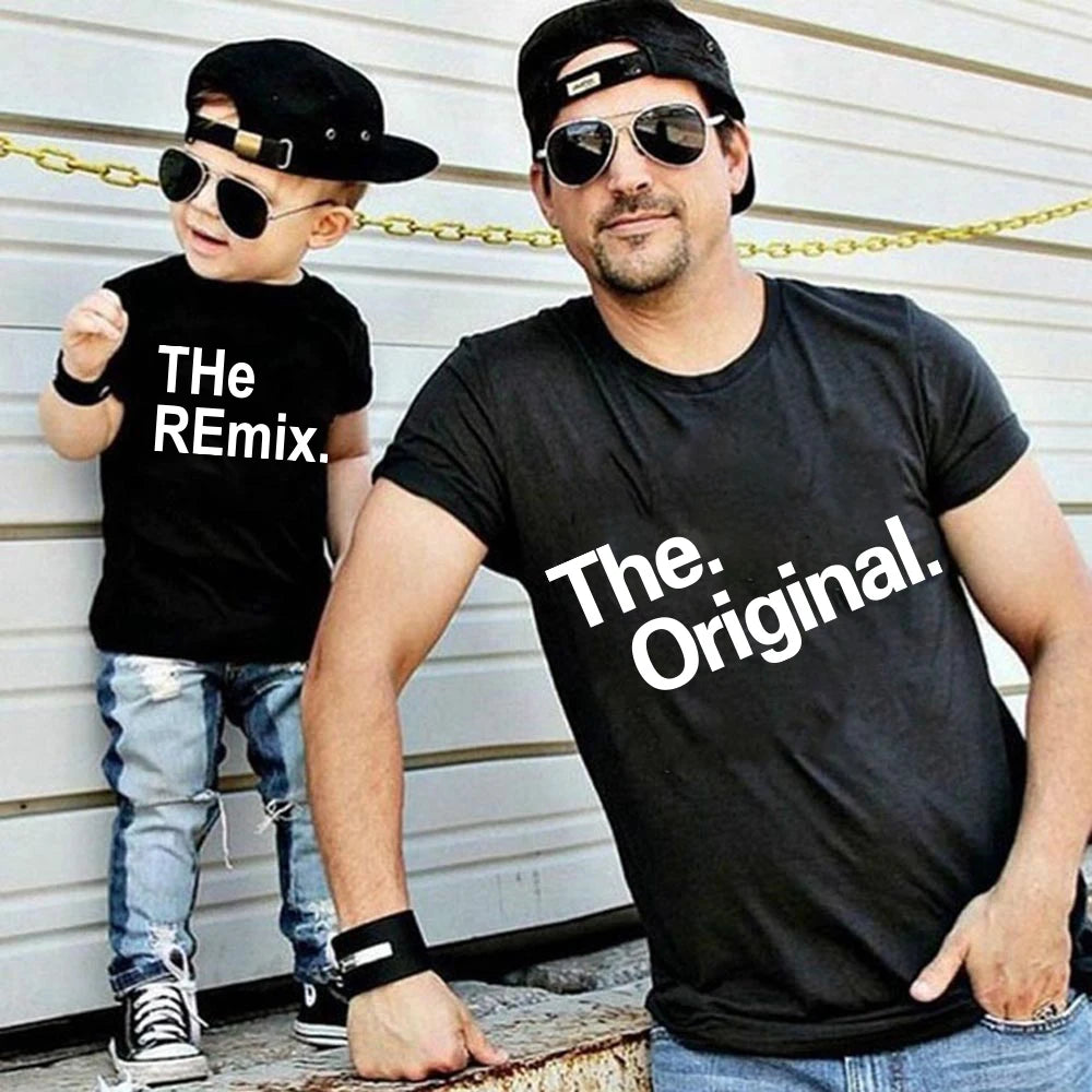 "The Original & The Remix" Matching Parent & Child T-Shirt Set