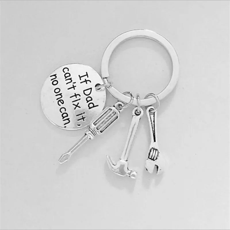 "If Dad Can`t Fix It, No One Can" Charm Key Ring