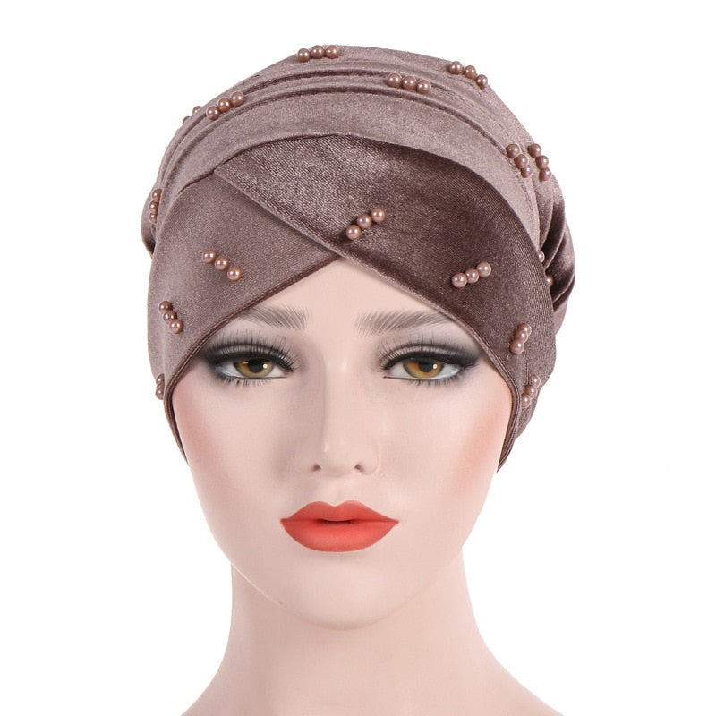 New Woman Hijabs Turban Head Cap Hat Beanie Ladies Hair Accessories Muslim Scarf Cap Hair Loss