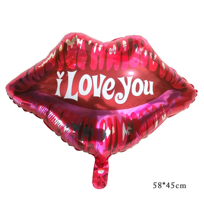 HOT! Love Letter, Teddy & Kisses Foil Valentine Balloons (1PC)