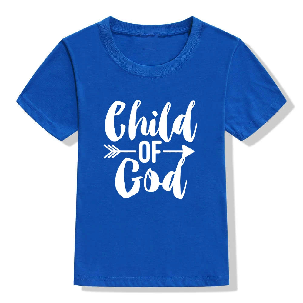 Toddler "Child of God" Faith Inspired Printed Holiday Tee