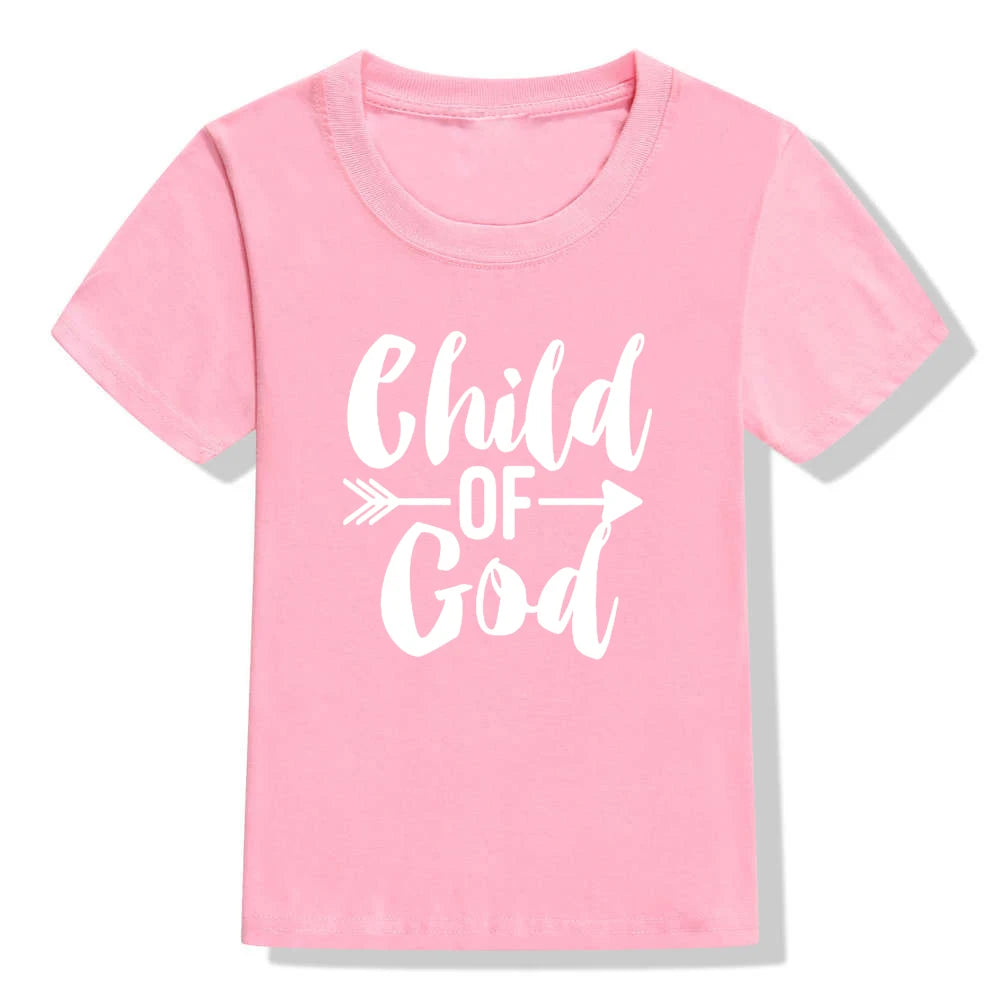 Toddler "Child of God" Faith Inspired Printed Holiday Tee