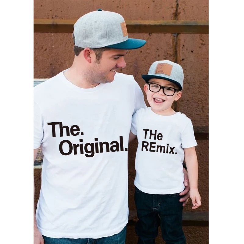 "The Original & The Remix" Matching Parent & Child T-Shirt Set