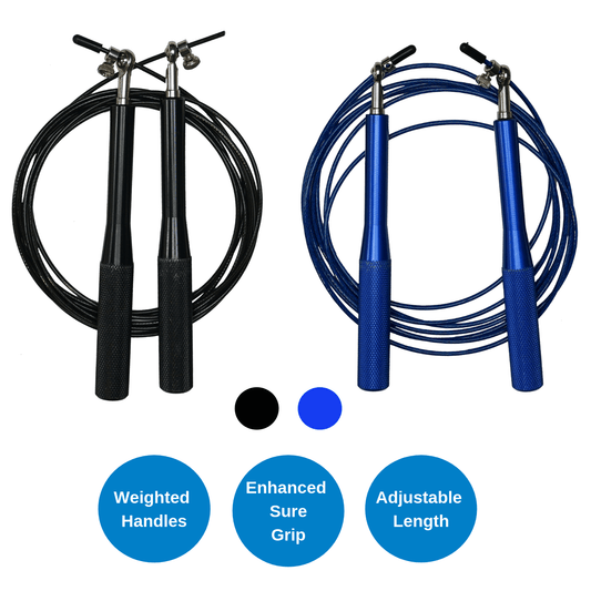 Weighted Jump Rope with Adjustable Steel Wire Cable-0