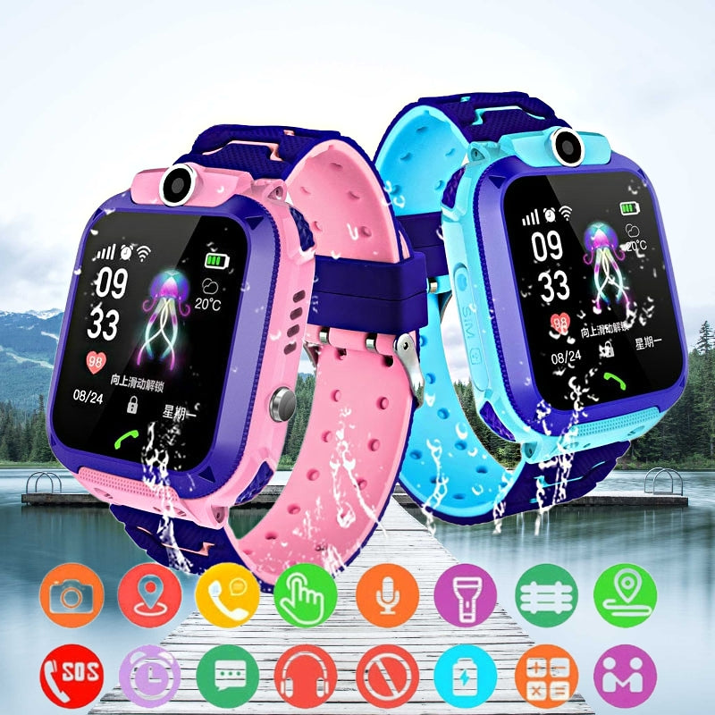 MEDIATECH SOS-IP67 Waterproof Smartwatch For Kids with Sim Card