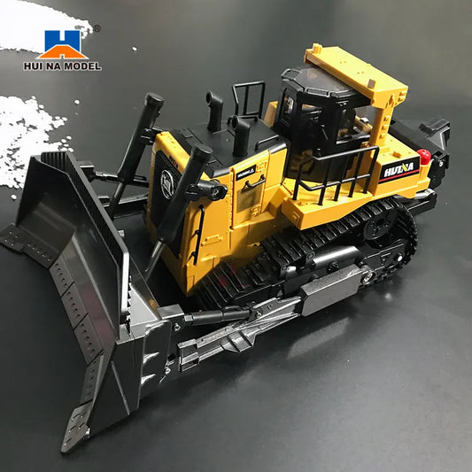 HUINA 1554 RC Bulldozer Rc Bagger Crawler Excavator 2.4G Remote Control Cars RC trucks for Adults RC Tractor Bagger Trailer Gift