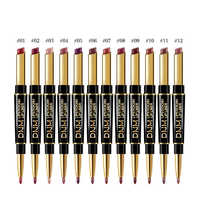 Lipstick Set Sexy Beauty Long Lasting Waterproof Pigment Matte Lipstick Pencils Moisturizer Lips Makeup Kit