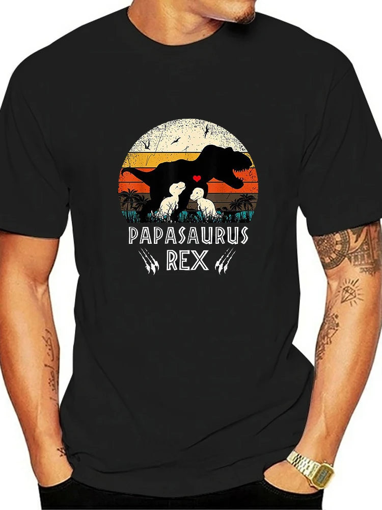 "Papasaurus Rex" Graphic Short Sleeve Tee