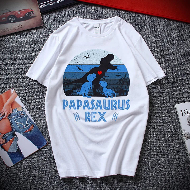 "Papasaurus Rex" Graphic Short Sleeve Tee