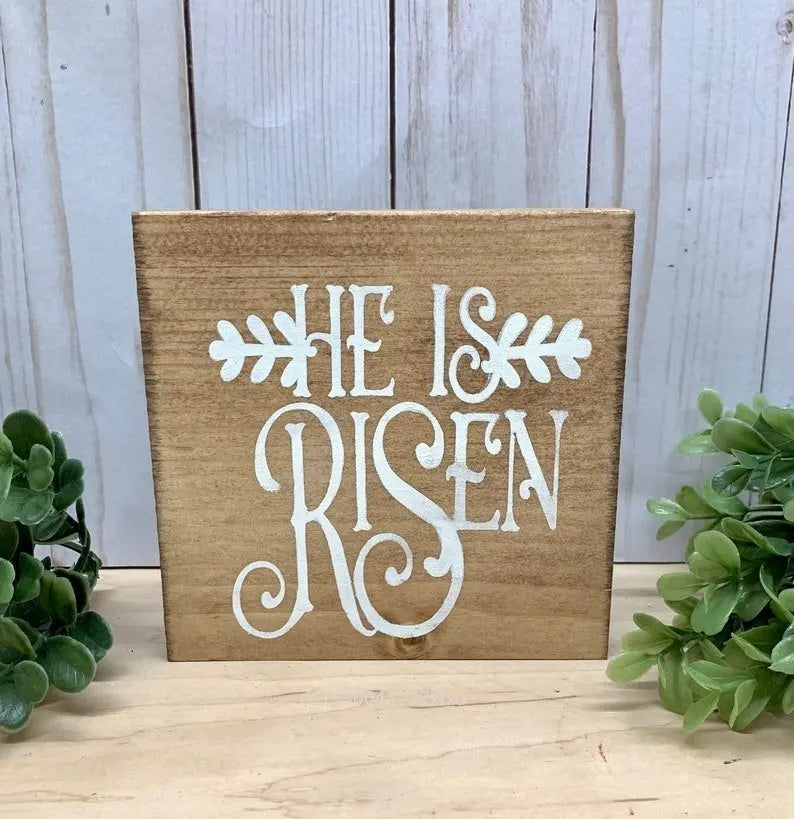 Handcrafted "He Is Risen" Passover Decor Bundle Kit