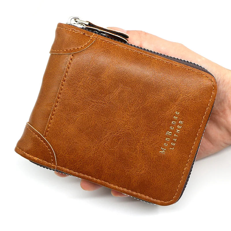 Men's Fashion Faux Leather Wallet with Card Holder