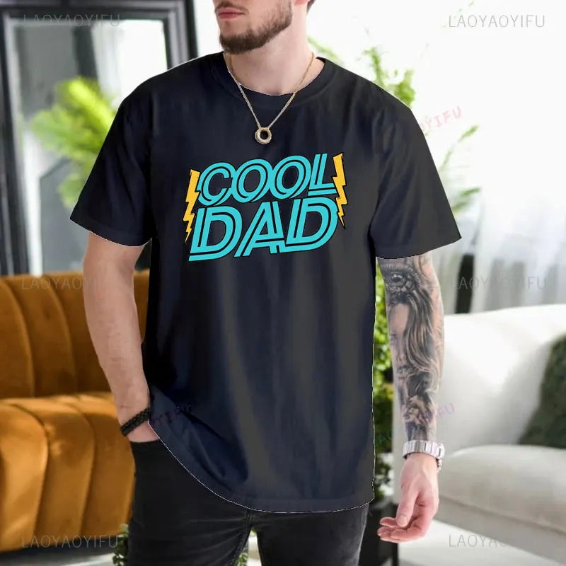 "Cool Dads Club" Printed Short Sleeve T-Shirt