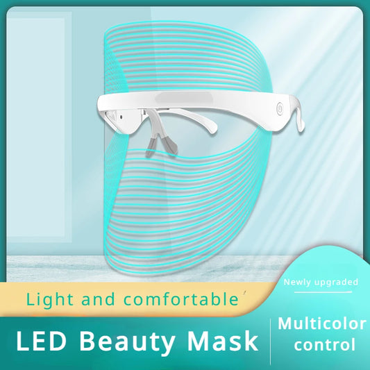 Red Light Therapy 7 Colour LED Mask Rechargeable Infrared Therapy Skin Care Home Use Photon Devices Face Beauty Facial Devices