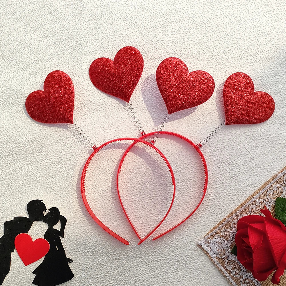 Valentine Heart Shaped Glasses &  Headbands