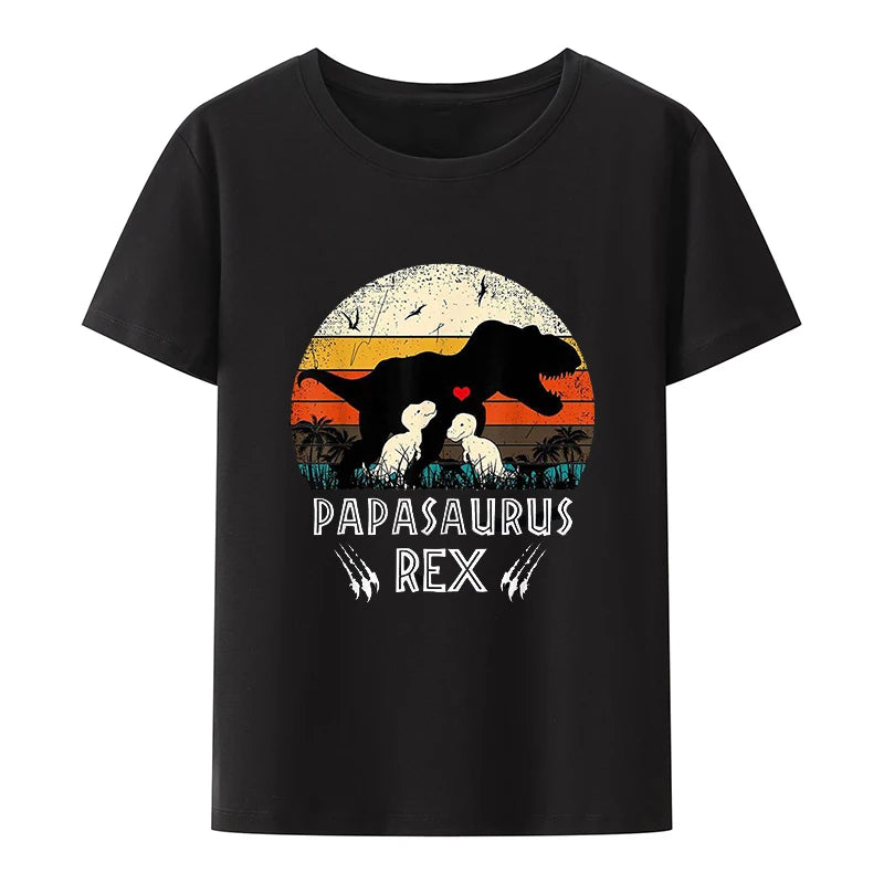 "Papasaurus Rex" Graphic Short Sleeve Tee