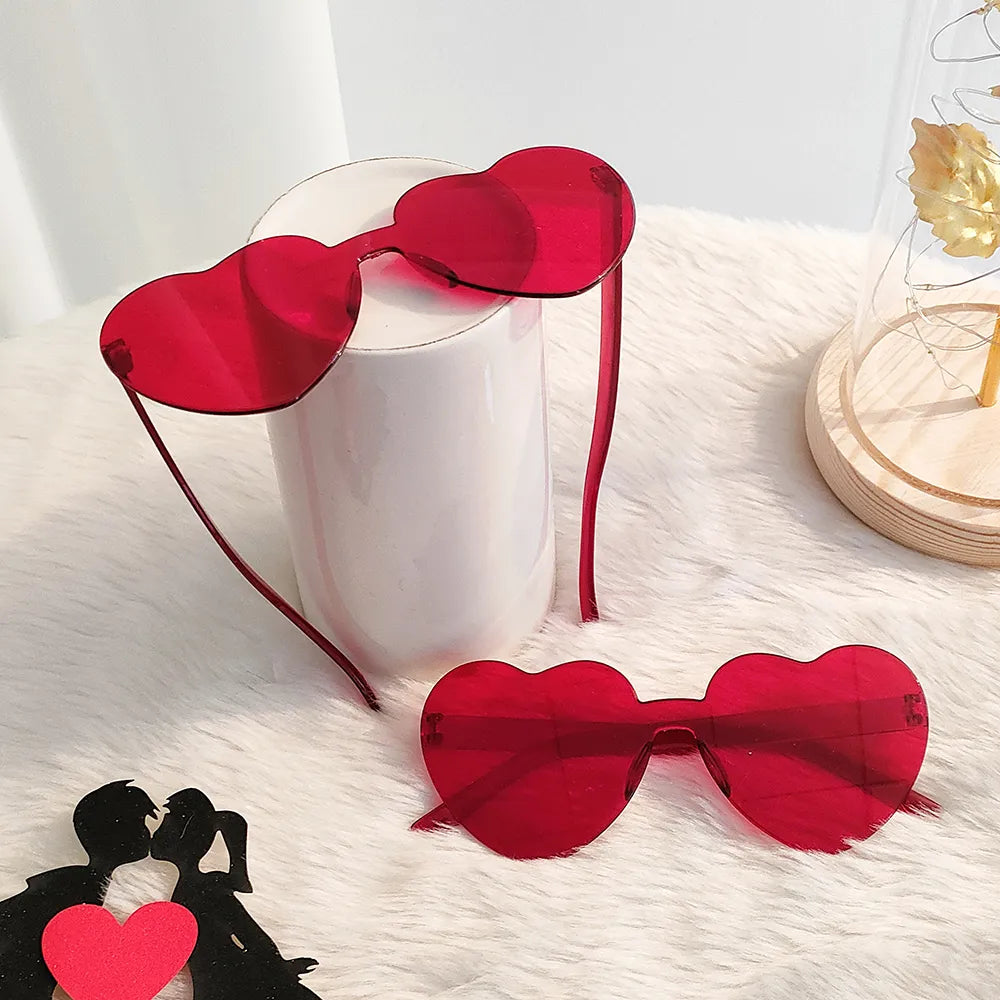 Valentine Heart Shaped Glasses &  Headbands