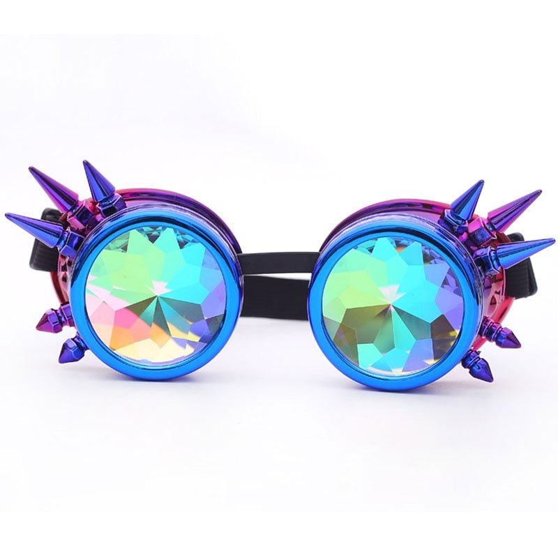 Hot New Men Women Welding Goggles Gothic Steampunk Cosplay Antique Spikes Vintage Glasses Eyewear-25