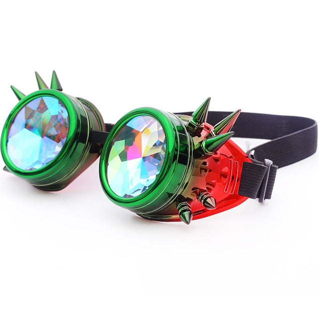 Hot New Men Women Welding Goggles Gothic Steampunk Cosplay Antique Spikes Vintage Glasses Eyewear-54