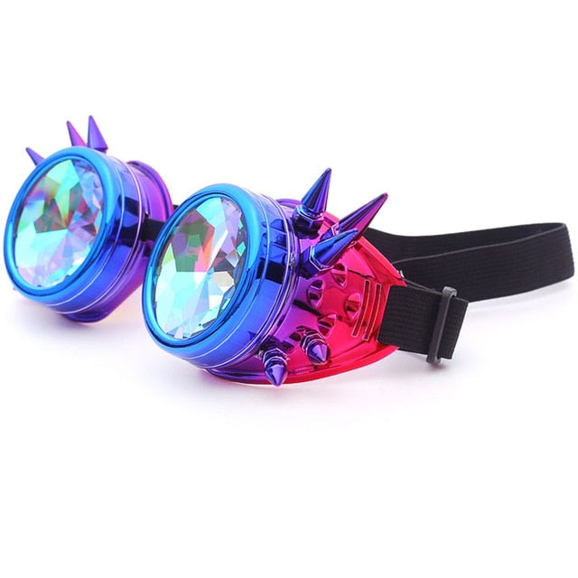 Hot New Men Women Welding Goggles Gothic Steampunk Cosplay Antique Spikes Vintage Glasses Eyewear-15