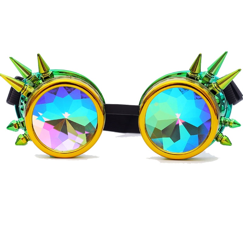 Hot New Men Women Welding Goggles Gothic Steampunk Cosplay Antique Spikes Vintage Glasses Eyewear-70