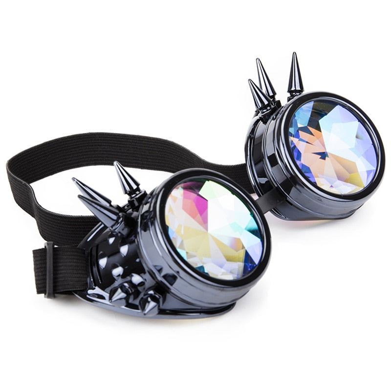 Hot New Men Women Welding Goggles Gothic Steampunk Cosplay Antique Spikes Vintage Glasses Eyewear-64