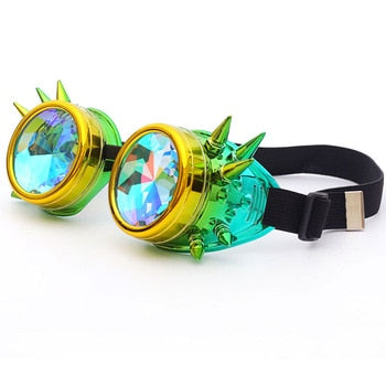 Hot New Men Women Welding Goggles Gothic Steampunk Cosplay Antique Spikes Vintage Glasses Eyewear-50