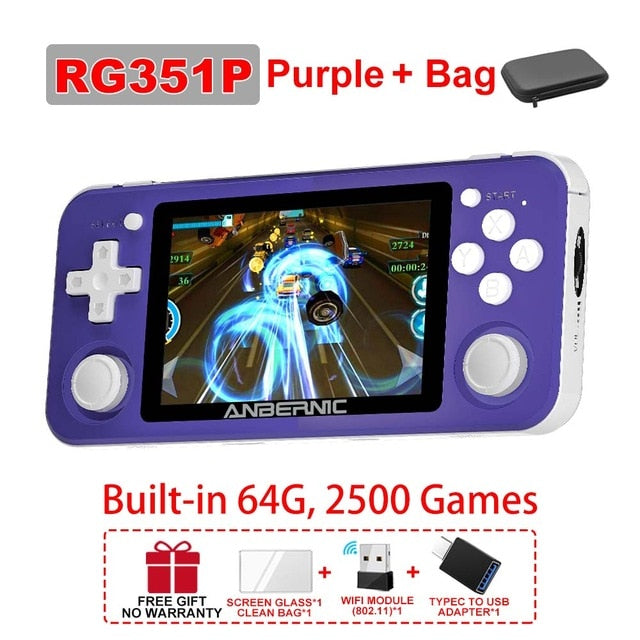 RG351M Retro Video Game Console Aluminum Alloy Shell RG351P 2500 Game Portable Console RG351 Handheld Game Player-7