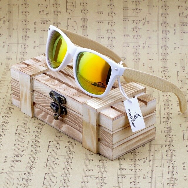 Unisex Bamboo Sunglasses New Fashion Women Wooden Polarized Sun Glasses Clear Color Men Eyewears Party Gifts Dropship-7