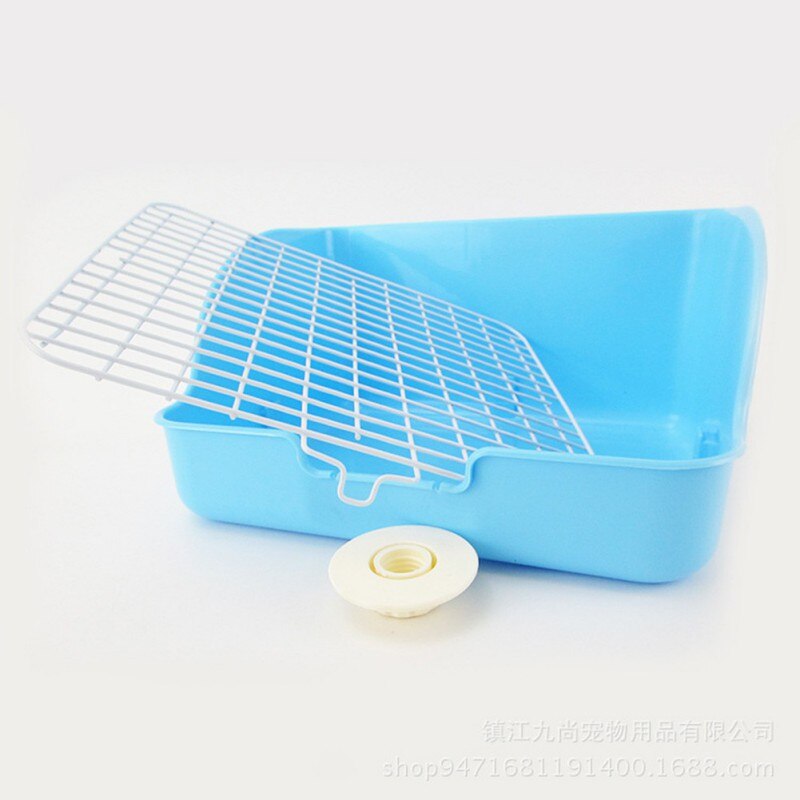 Pet Cat Rabbit Hamster Small Animal Pee Toilet Potty Bowl Corner Clean Litter Trays-5