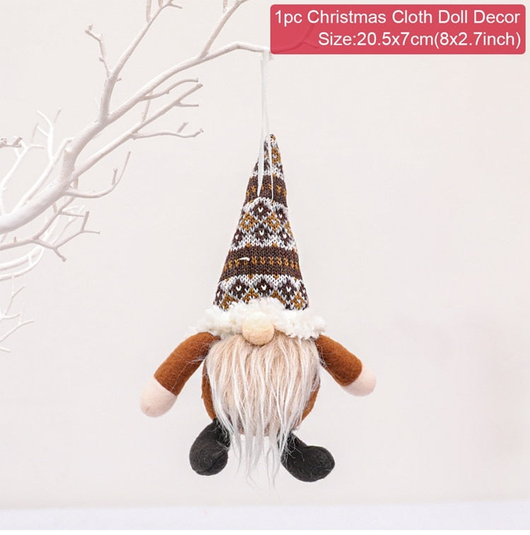 Cute & Snuggley Faceless Christmas Gnome Decor Dolls