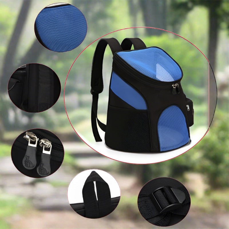 Foldable Mesh Pet Carrier Backpack