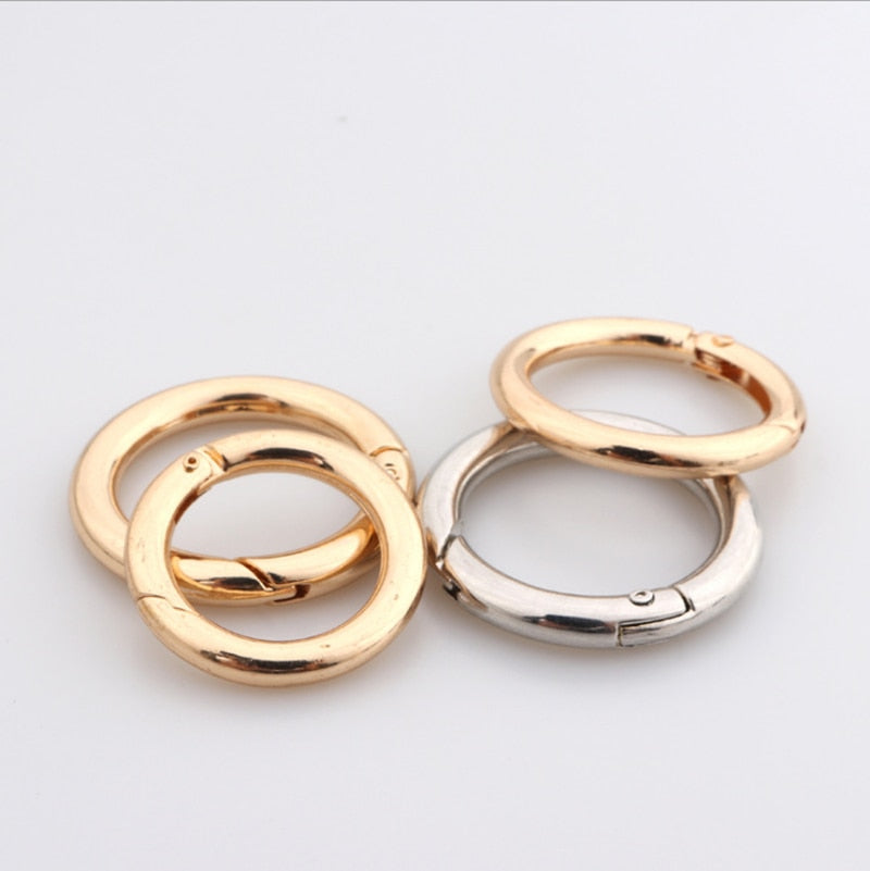 5pc Set Metal O-Ring Spring Clasps