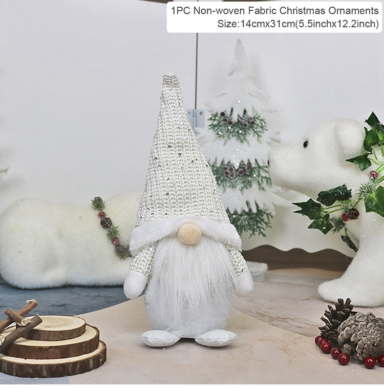 Cute & Snuggley Faceless Christmas Gnome Decor Dolls