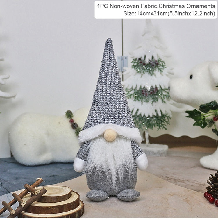 Cute & Snuggley Faceless Christmas Gnome Decor Dolls